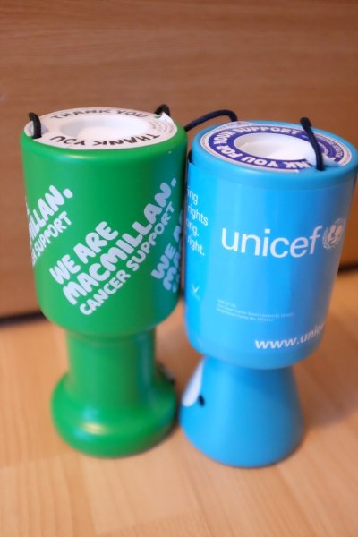 Official Donation Tins